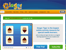 Tablet Screenshot of gingertiger.net